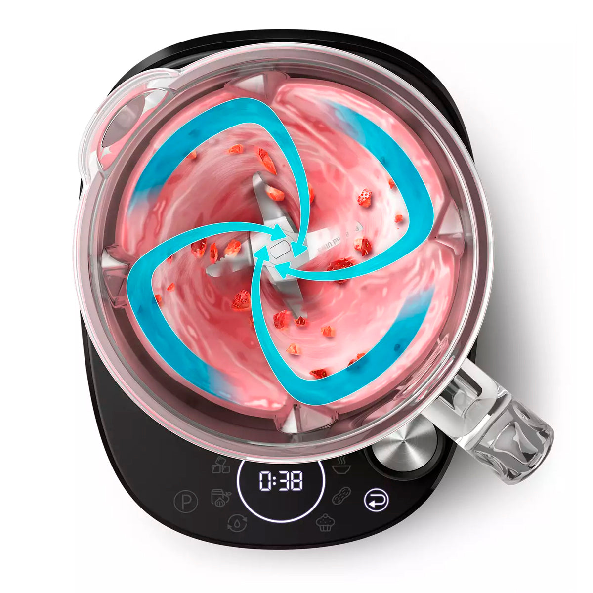 Licuadora Alta Velocidad Philips Hr3760/00 1,8L Jarra Vidrio